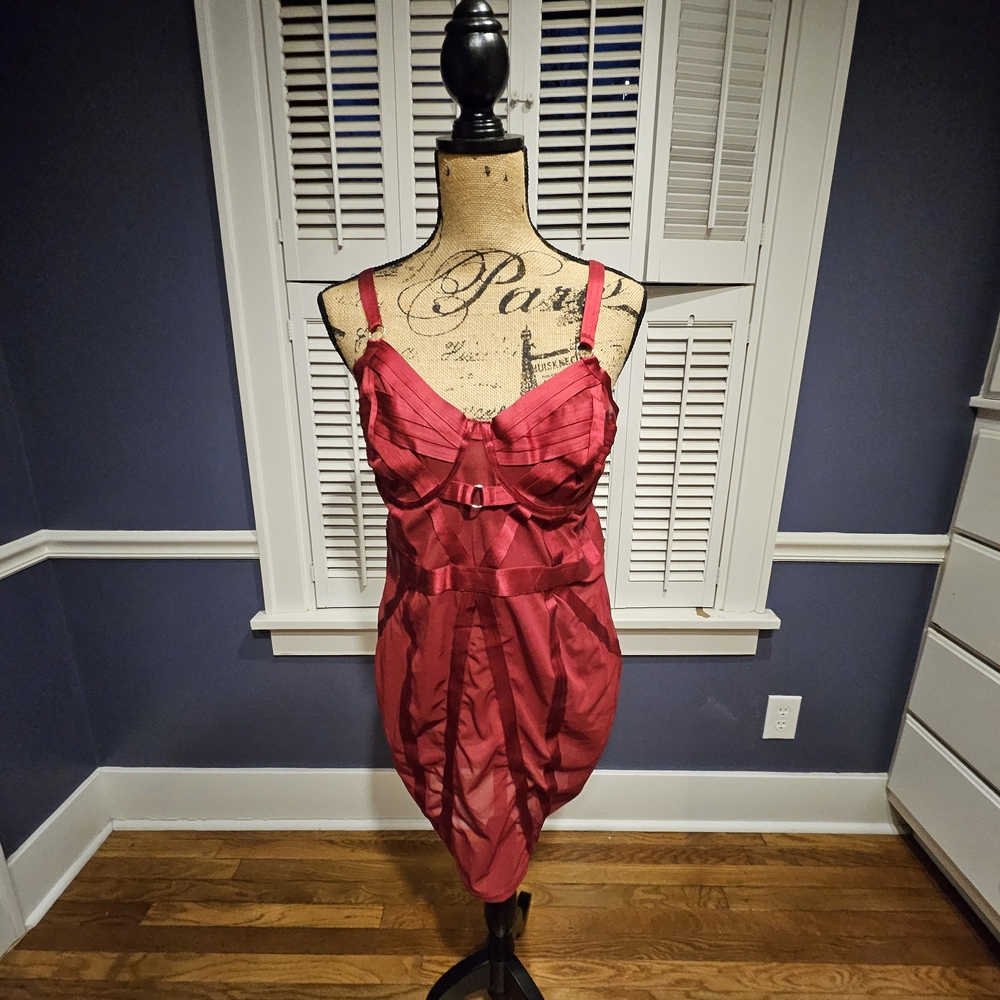 Elegant Red Chemise